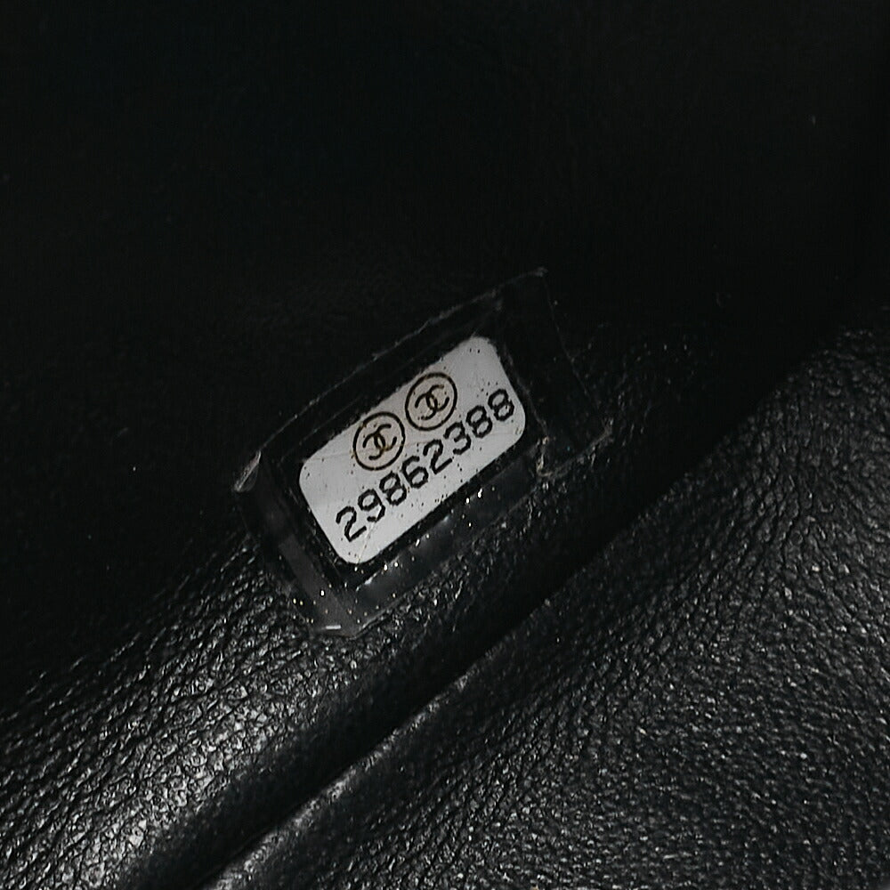 CHANEL Chain Shoulder Bag Mini Matelasse 16cm Turn Lock Lambskin Black Gold-Tone Hardware, Pre-Owned