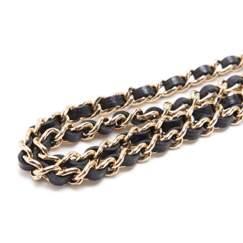 CHANEL Mini Handbag 2WAY Matelasse Chain Shoulder Caviar Skin Black Gold-Tone Hardware Pre-Owned - Vintage La Charme