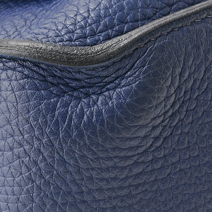 HERMES Gypsiere 34 Shoulder Bag Tryon Clemence Blue Saphir Silver-Tone Hardware Pre-Owned - Vintage La Charme