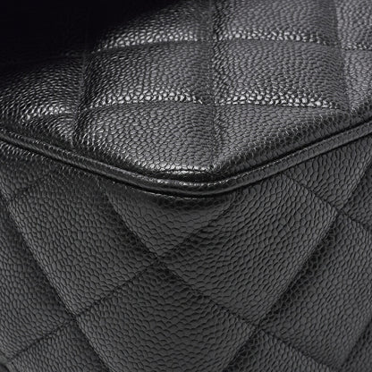 CHANEL Shoulder Bag, Deca Matelasse, Coco Chain Shoulder, Caviar Skin, Black, Gold-Tone Hardware, Pre-Owned - Vintage La Charme