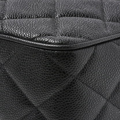 CHANEL Shoulder Bag, Deca Matelasse, Coco Chain Shoulder, Caviar Skin, Black, Gold-Tone Hardware, Pre-Owned - Vintage La Charme