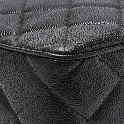 CHANEL Shoulder Bag, Deca Matelasse, Coco Chain Shoulder, Caviar Skin, Black, Gold-Tone Hardware, Pre-Owned - Vintage La Charme