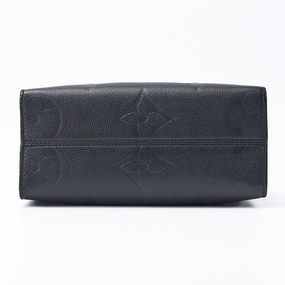 Louis Vuitton OnTheGo PM Tote Bag 2WAY Monogram Unplanted Leather Black Gold-Tone Hardware Pre-Owned - Vintage La Charme