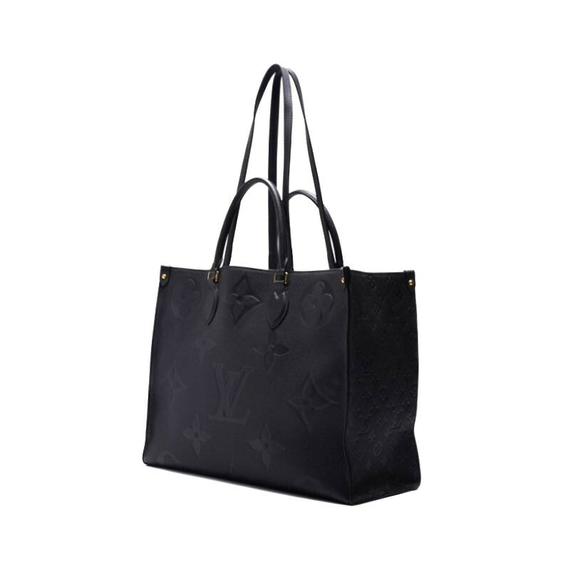 Louis Vuitton Tote Bag On The Go GM Monogram Unplant Noir Gold-Tone Hardware Pre-Owned - Vintage La Charme