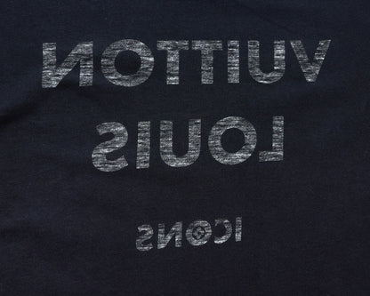 Louis Vuitton T-Shirt, Chain Detail, Cut-and-Sew, Cotton, Black, Silver-Tone Hardware, Pre-Owned - Vintage La Charme