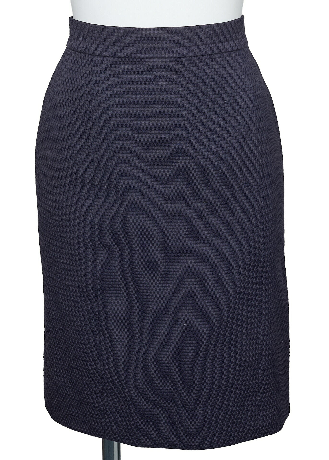 CHANEL Jacket Skirt Set, Coco Button, Cotton, Navy, Gold-Tone Hardware, Pre-Owned - Vintage La Charme