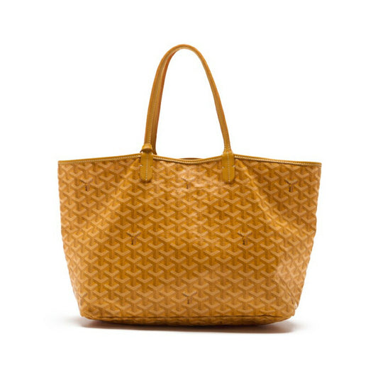 Goyard Saint Louis PM Tote Bag Coated Canvas Yellow Silver-Tone Hardware Pre-Owned - Vintage La Charme