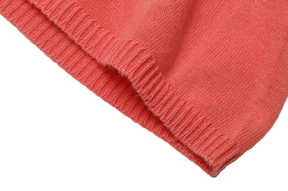 CHANEL T-Shirt, Logo Mark, Knit, Cotton, Salmon Pink, Gold-Tone Hardware, Pre-Owned - Vintage La Charme