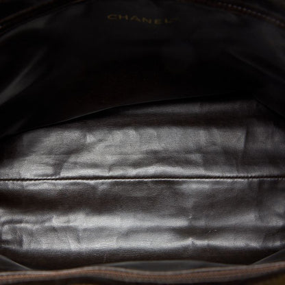 CHANEL Shoulder Bag, Outside Flap, Double Chain, Caviar Skin, Khaki, Gold-Tone Hardware, Pre-Owned - Vintage La Charme
