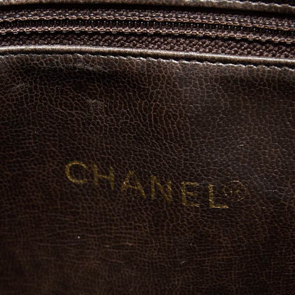 CHANEL Shoulder Bag, Outside Flap, Double Chain, Caviar Skin, Khaki, Gold-Tone Hardware, Pre-Owned - Vintage La Charme