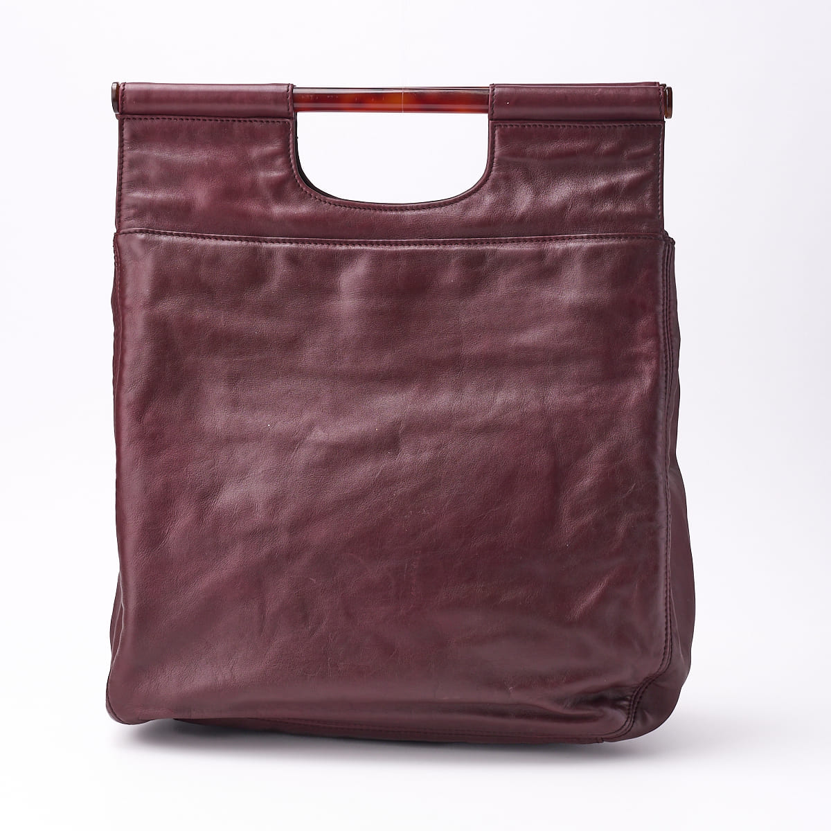 CHANEL Tote Bag, Coco Mark, Mini Shoulder, Lambskin, Bordeaux, Gold-Tone Hardware, Pre-Owned - Vintage La Charme