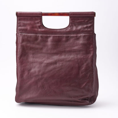 CHANEL Tote Bag, Coco Mark, Mini Shoulder, Lambskin, Bordeaux, Gold-Tone Hardware, Pre-Owned - Vintage La Charme