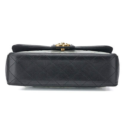 CHANEL Shoulder Bag, Matelasse Design, Chain Shoulder, Lambskin, Black, Gold-Tone Hardware, Pre-Owned - Vintage La Charme