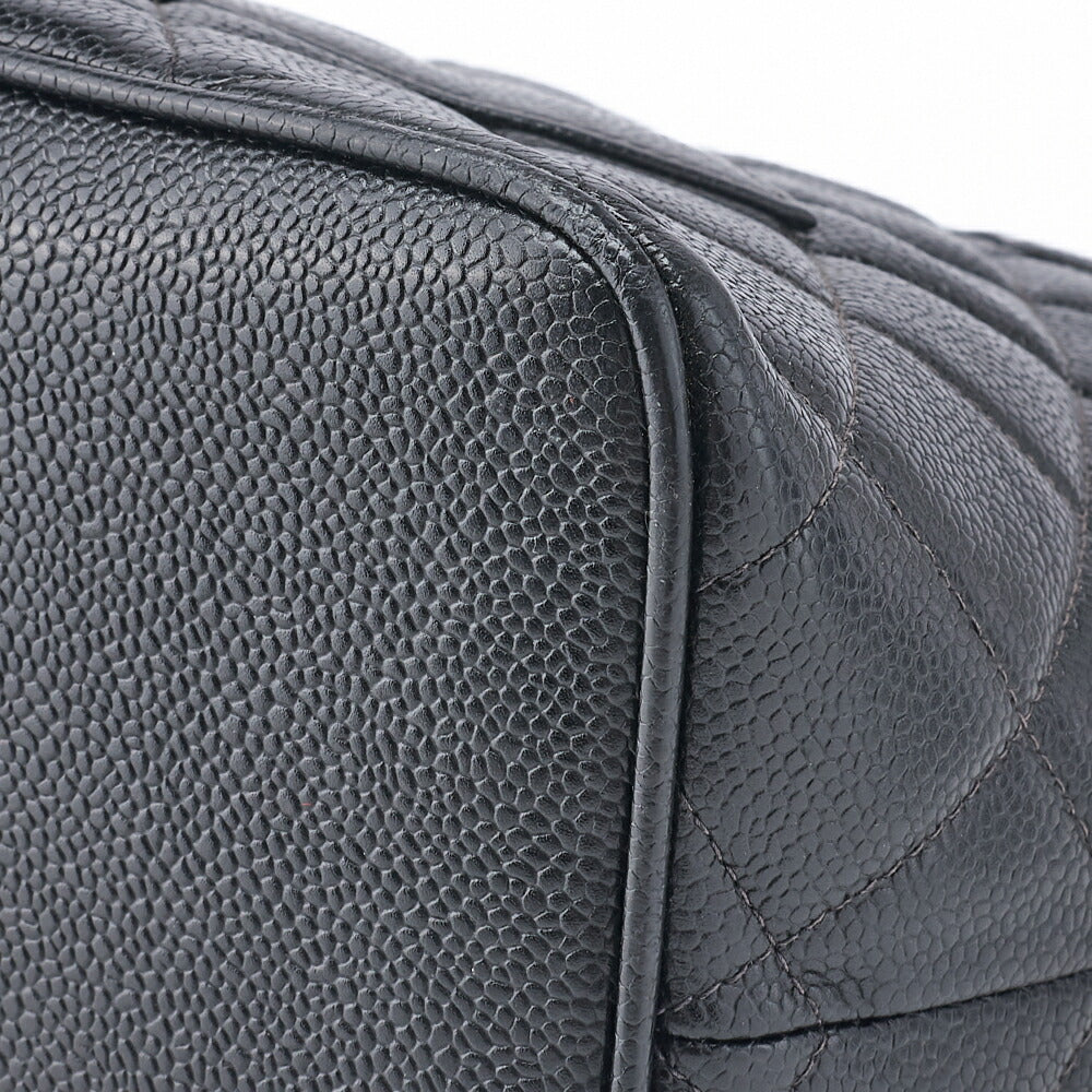 CHANEL Tote Bag Matelasse Reprint Caviar Skin Black Silver-Tone Hardware Pre-Owned - Vintage La Charme