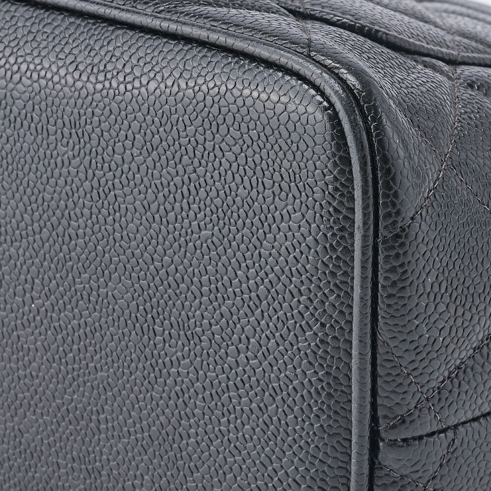 CHANEL Tote Bag Matelasse Reprint Caviar Skin Black Silver-Tone Hardware Pre-Owned - Vintage La Charme