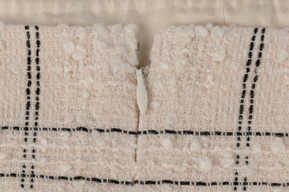 CHANEL Skirt, Coco Button, Tweed, Wool, Pink, Silver-Tone Hardware, Pre-Owned - Vintage La Charme