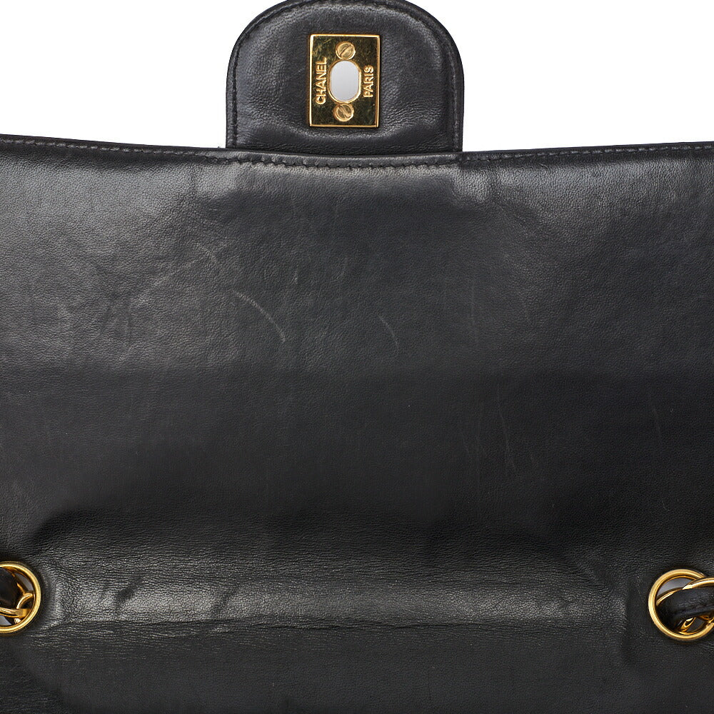 CHANEL Shoulder Bag, Deca Matelasse Turn Lock, Lambskin, Black, Gold-Tone Hardware, Pre-Owned - Vintage La Charme