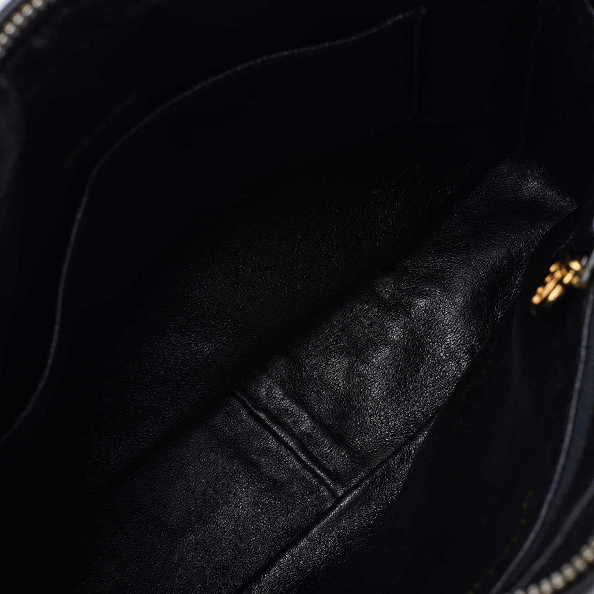 CHANEL Shoulder Bag, Bias Stitch, Coco Mark, Lambskin, Black, Gold-Tone Hardware, Pre-Owned - Vintage La Charme