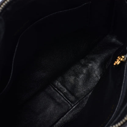 CHANEL Shoulder Bag, Bias Stitch, Coco Mark, Lambskin, Black, Gold-Tone Hardware, Pre-Owned - Vintage La Charme