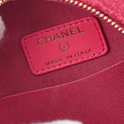 CHANEL 19 Matelasse Chain Shoulder Tote Bag Tweed Pink Gold-Tone Hardware Pre-Owned - Vintage La Charme