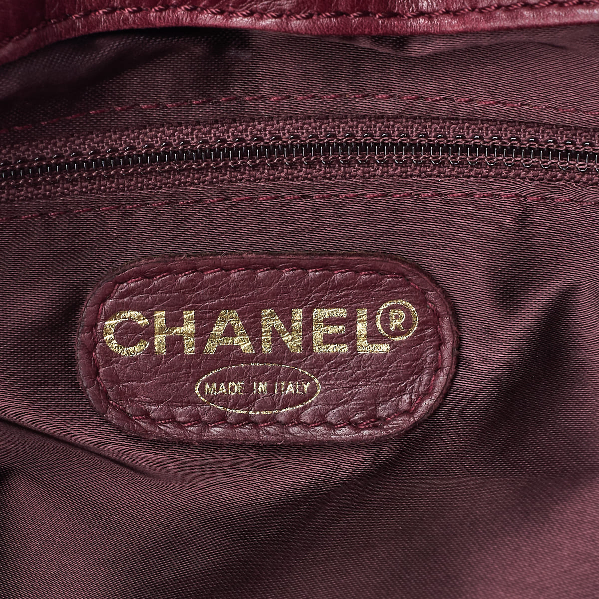 CHANEL Tote Bag, Coco Mark, Mini Shoulder, Lambskin, Bordeaux, Gold-Tone Hardware, Pre-Owned - Vintage La Charme