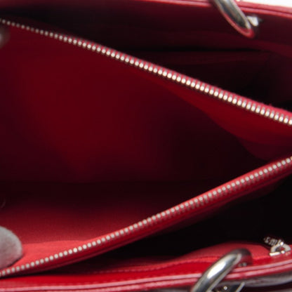 CHANEL Shoulder Bag, Matelasse, Coco Mark, Caviar Skin, Red, Silver-Tone Hardware, Pre-Owned - Vintage La Charme