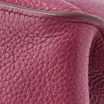 HERMES Gypsiere 34 Shoulder Bag, Tryon Clemence, Tosca, Silver-Tone Hardware, Pre-Owned - Vintage La Charme