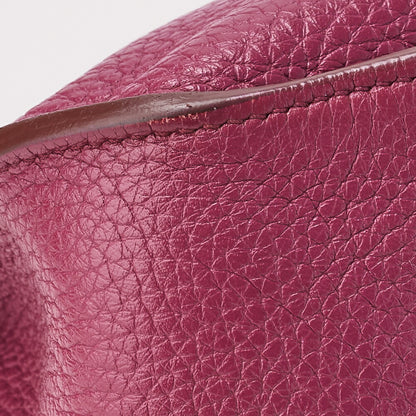 HERMES Gypsiere 34 Shoulder Bag, Tryon Clemence, Tosca, Silver-Tone Hardware, Pre-Owned - Vintage La Charme