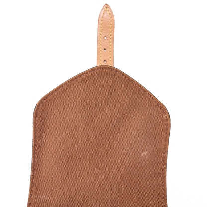 Louis Vuitton Shoulder Backpack Bag, Monogram, Canvas, Brown, Gold-Tone Hardware, Pre-Owned