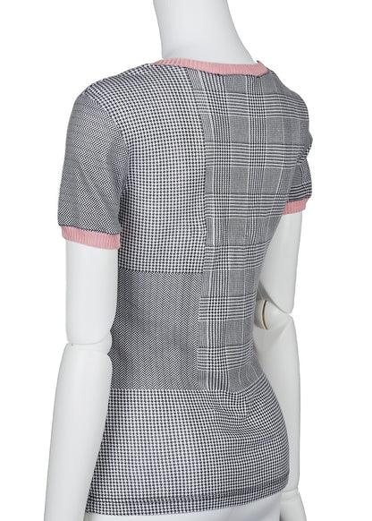 Dior T-Shirt Cut and Sewn Short Sleeve Cotton Pink Gold-Tone Hardware Pre-Owned - Vintage La Charme