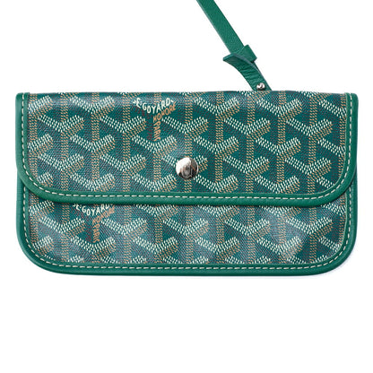 GOYARD Saint Louis PM Tote Bag, Coated Canvas, Green, Silver-Tone Hardware, Pre-Owned - Vintage La Charme