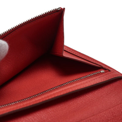HERMES Bearn Soufflet 2 Fold Long Wallet Alligator Blaze Raise Silver-Tone Hardware Pre-Owned - Vintage La Charme