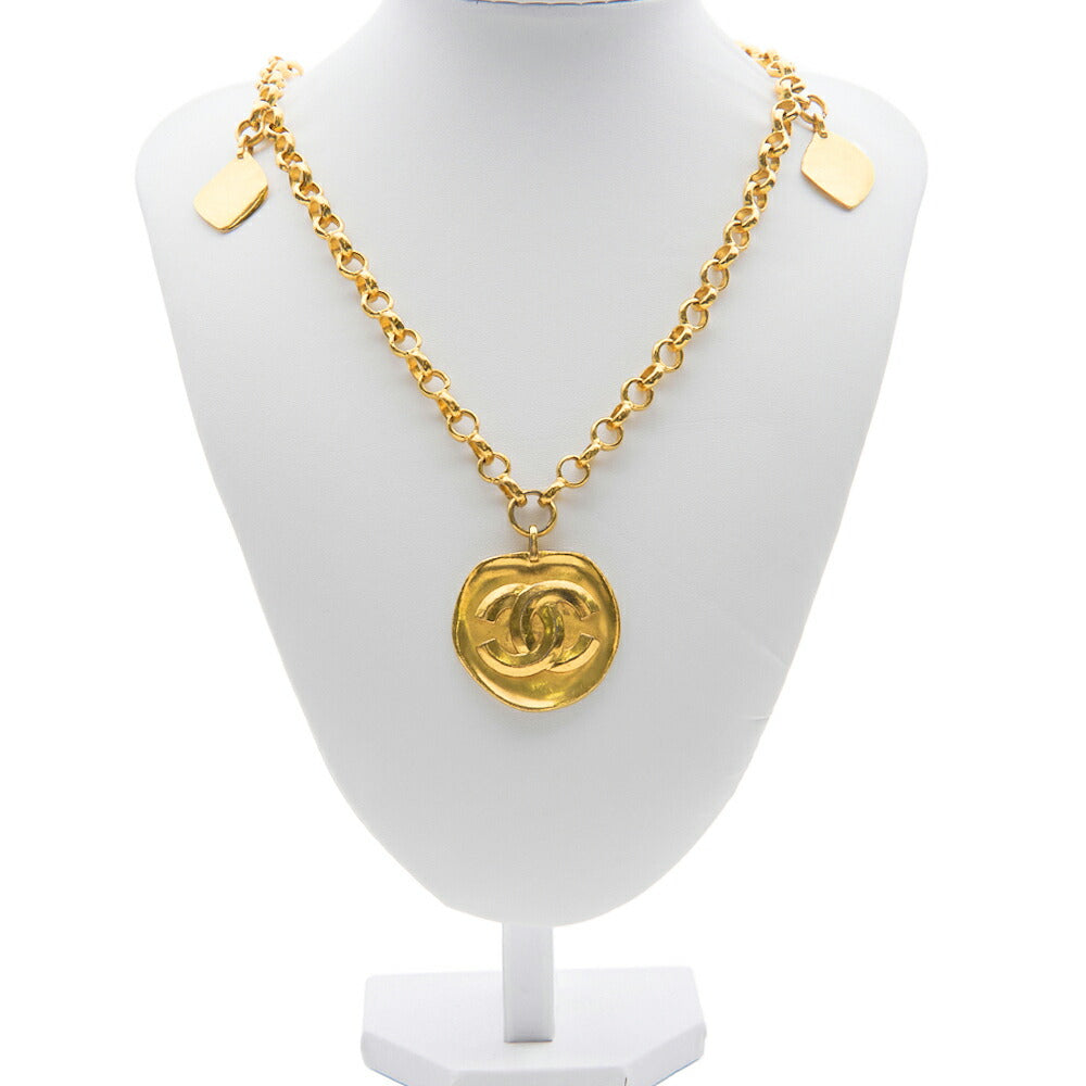 CHANEL Tote Bag, Coco Mark, Gold Plated, Gold, Gold-Tone Hardware, Pre-Owned - Vintage La Charme