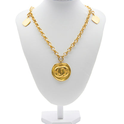 CHANEL Tote Bag, Coco Mark, Gold Plated, Gold, Gold-Tone Hardware, Pre-Owned - Vintage La Charme
