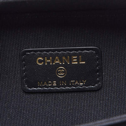 CHANEL Mini Handbag 2WAY Matelasse Chain Shoulder Caviar Skin Black Gold-Tone Hardware Pre-Owned - Vintage La Charme