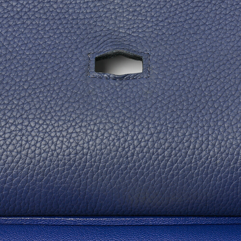 HERMES Gypsiere 34 Shoulder Bag Tryon Clemence Blue Saphir Silver-Tone Hardware Pre-Owned - Vintage La Charme