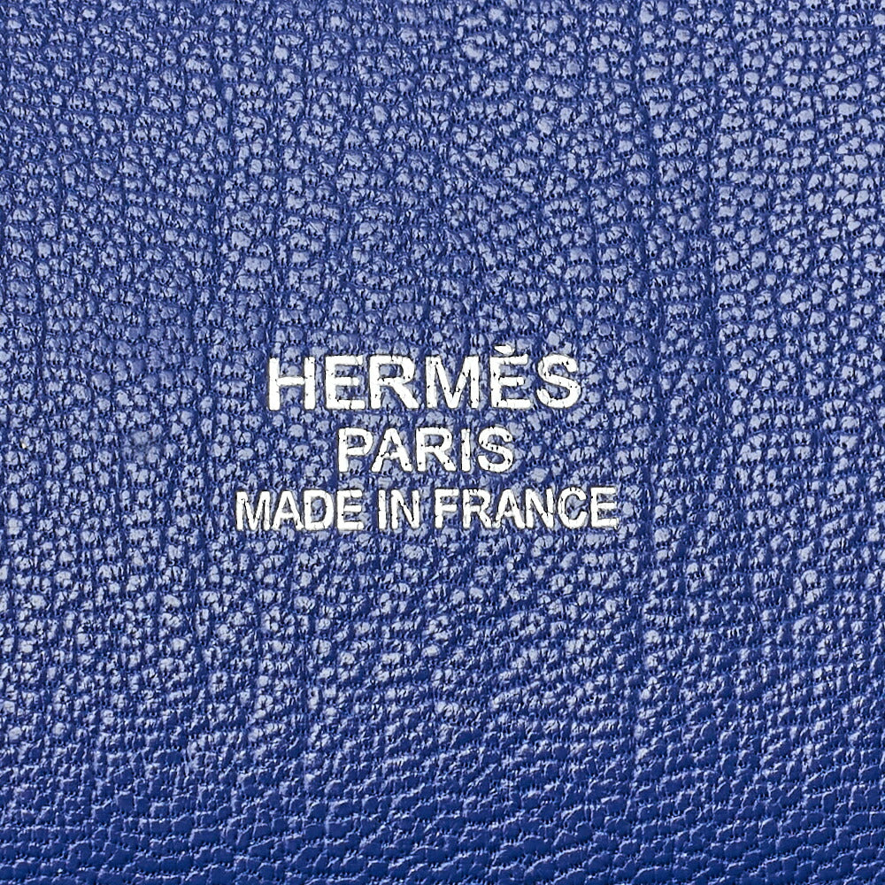 HERMES Gypsiere 34 Shoulder Bag Tryon Clemence Blue Saphir Silver-Tone Hardware Pre-Owned - Vintage La Charme