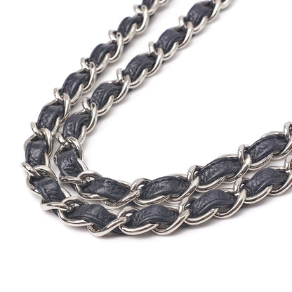 CHANEL Tote Bag Matelasse Coco Mark Chain Shoulder Soft Caviar Skin Black Silver-Tone Hardware Pre-Owned - Vintage La Charme