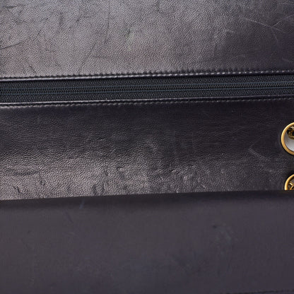 CHANEL Shoulder Bag Mini Matelasse Turn Lock Lambskin Black Gold-Tone Hardware Pre-Owned - Vintage La Charme