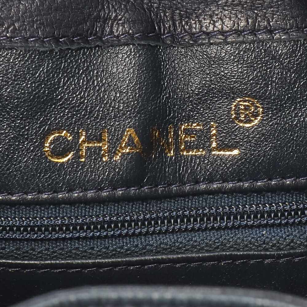 CHANEL Shoulder Bag Matelasse Drawstring Type Chain Shoulder Lambskin Navy Gold-Tone Hardware Pre-Owned - Vintage La Charme