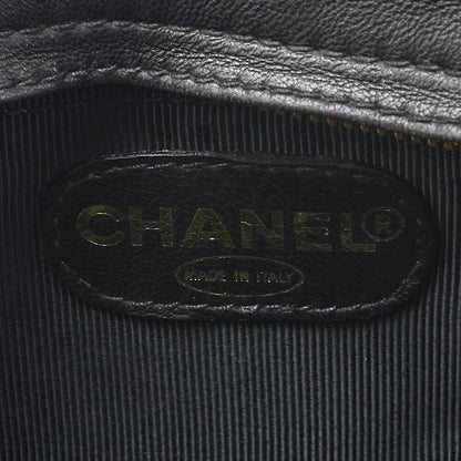 CHANEL Shoulder Bag Matelasse Lambskin Black Gold-Tone Hardware Pre-Owned - Vintage La Charme