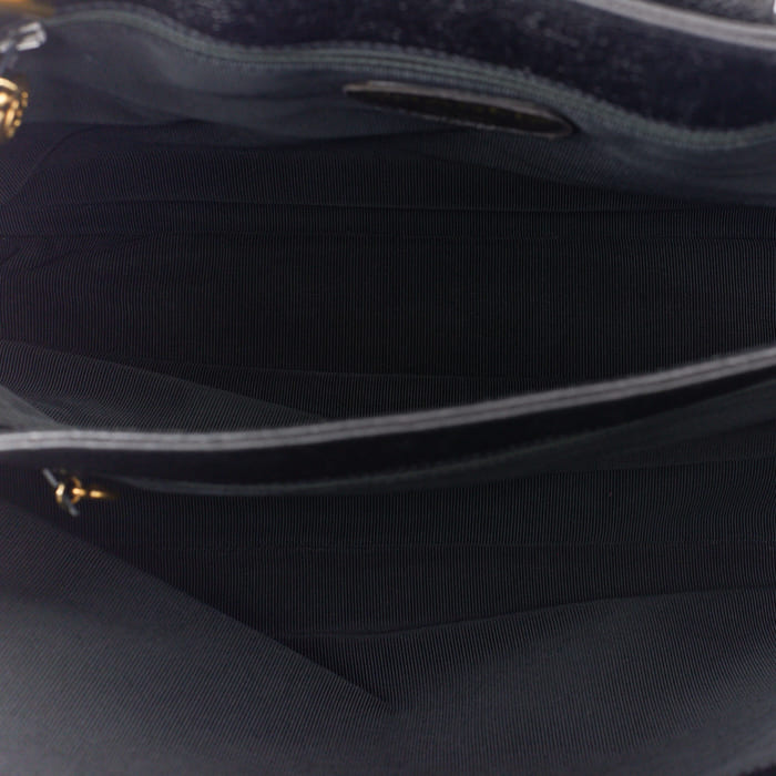 CHANEL Tote Bag, Turn Lock, Double Chain Shoulder, Caviar Skin, Black, Gold-Tone Hardware, Pre-Owned - Vintage La Charme