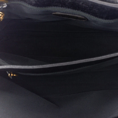 CHANEL Tote Bag, Turn Lock, Double Chain Shoulder, Caviar Skin, Black, Gold-Tone Hardware, Pre-Owned - Vintage La Charme