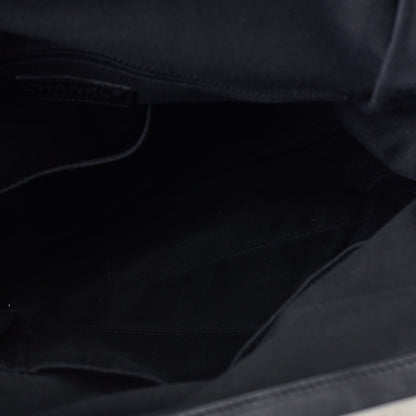 CHANEL Tote Bag Gamaguchi Wild Stitch Calf Leather Black Silver-Tone Hardware Pre-Owned - Vintage La Charme