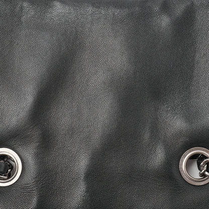 CHANEL Shoulder Bag, Matelasse Turn Lock Chain Shoulder, Python, Black, Gold-Tone Hardware, Pre-Owned - Vintage La Charme