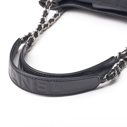 Chanel Shoulder Bag, V Stitch, Coco Charm, Canvas, Black, Silver-Tone Hardware, Pre-Owned - Vintage La Charme