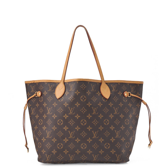 Louis Vuitton Tote Bag, Monogram, Canvas, Brown, Gold-Tone Hardware, Pre-Owned