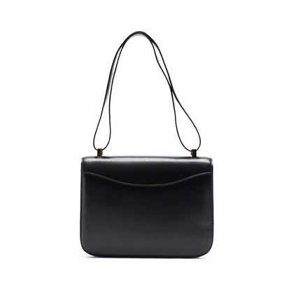 HERMES Constance 23 Shoulder Bag, Box Calf, Black, Gold-Tone Hardware, Pre-Owned - Vintage La Charme