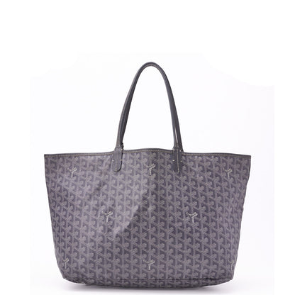 Goyard Saint Louis PM Tote Bag Coated Canvas Gray Silver-Tone Hardware Pre-Owned