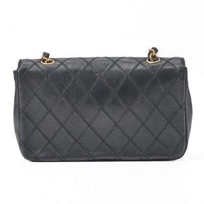 CHANEL Shoulder Bag, Decacoco Push Lock, Matelasse, Lambskin, Black, Gold-Tone Hardware, Pre-Owned - Vintage La Charme